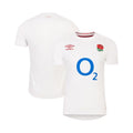 White - Side - Umbro Childrens-Kids 23-24 Pro England Rugby Home Jersey