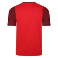 Vermillion-Biking Red-Black - Back - Umbro Mens Total Training Jersey