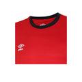 Vermillion-Biking Red-Black - Side - Umbro Mens Total Training Jersey