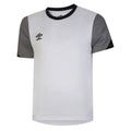 White-Titanium-Black - Front - Umbro Mens Total Training Jersey