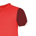 Vermillion-Biking Red-Black - Side - Umbro Mens Total Training Polo Shirt