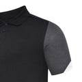 Black-White-Carbon - Side - Umbro Mens Total Training Polo Shirt