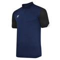 Navy-Dark Navy-White - Front - Umbro Mens Total Training Polo Shirt