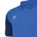 Royal Blue-Dark Navy-White - Back - Umbro Mens Total Training Polo Shirt