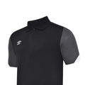 Black-White-Carbon - Back - Umbro Childrens-Kids Total Training Polo Shirt