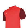 Vermillion-Biking Red-Black - Back - Umbro Childrens-Kids Total Training Polo Shirt