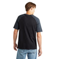 Black-Woodland Grey - Back - Umbro Mens Core Raglan T-Shirt