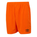 Shocking Orange - Front - Umbro Childrens-Kids Club II Shorts