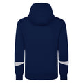 Navy-White - Back - Umbro Mens Total Training Knitted Full Zip Hoodie