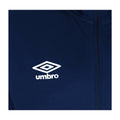 Navy-White - Side - Umbro Mens Total Training Knitted Full Zip Hoodie