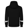 Black-White - Back - Umbro Mens Total Training Knitted Full Zip Hoodie