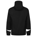 Black-White - Back - Umbro Mens Total Training Waterproof Jacket