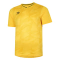 Yellow-Empire Yellow - Front - Umbro Mens Triassic Logo Short-Sleeved Jersey