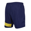 Peacoat-Blazing Yellow - Back - Umbro Childrens-Kids Training Shorts