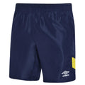 Peacoat-Blazing Yellow - Front - Umbro Childrens-Kids Training Shorts