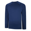 Navy - Back - Umbro Mens Knitted Raglan Rugby Drill Top