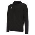 Black-White - Side - Umbro Mens Pro Fleece Full Zip Hoodie