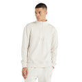 White Sand - Side - Umbro Mens Logo Quarter Zip Fleece Top