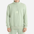 Frosty Green - Front - Umbro Mens Logo Quarter Zip Fleece Top