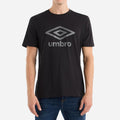 Black-Castle Rock - Front - Umbro Mens Stacked Logo T-Shirt