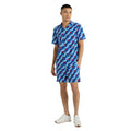 Regal Blue-Multicoloured - Side - Umbro Mens Cabana Printed Shirt