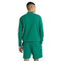 Quetzal Green-Papyrus - Back - Umbro Mens Panelled Relaxed Fit Sweatshirt