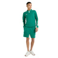 Quetzal Green-Papyrus - Side - Umbro Mens Panelled Relaxed Fit Sweatshirt