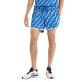 Regal Blue-Multicoloured - Front - Umbro Mens Jacquard Retro Shorts