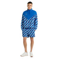 Regal Blue - Side - Umbro Mens Printed Swim Shorts