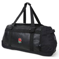 Black-Silver - Front - Umbro Rfu Elite England Rugby Wheeled Duffel Bag