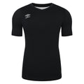 Black - Front - Umbro Unisex Adult Elite V Neck Base Layer Top