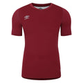 New Claret - Front - Umbro Unisex Adult Elite V Neck Base Layer Top