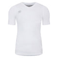 White - Front - Umbro Unisex Adult Elite V Neck Base Layer Top