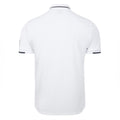 White - Back - Umbro Mens Tipped Golf Polo Shirt