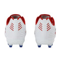 Blue-Estate Blue-Rococo Red - Back - Umbro Mens Tocco IV Pro Leather Firm Ground Football Boots