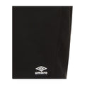 Black-White - Side - Umbro Mens Pro Fleece Shorts