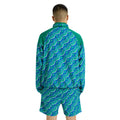 Green-Multicoloured - Back - Umbro Mens Panelled Windbreaker