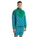 Green-Multicoloured - Lifestyle - Umbro Mens Panelled Windbreaker