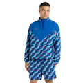 Regal Blue-Multicoloured - Front - Umbro Mens Panelled Windbreaker