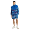 Regal Blue-Multicoloured - Lifestyle - Umbro Mens Panelled Windbreaker