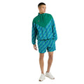 Green-Multicoloured - Front - Umbro Mens Panelled Windbreaker