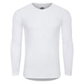 White - Front - Umbro Mens Pro Long-Sleeved Base Layer Top