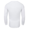 White - Back - Umbro Mens Pro Long-Sleeved Base Layer Top