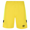 Empire Yellow-Black - Front - Umbro Mens Contrast Trim Goalkeeper Shorts