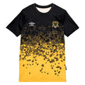 Black-Yellow - Front - Umbro Mens 22-23 Black Leopards FC Home Jersey
