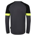 Blackened Pearl-Black-Safety Yellow - Front - Umbro Mens Long-Sleeved Goalkeeper Jersey