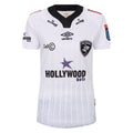 White - Front - Umbro Womens-Ladies 23-24 The Sharks Logo Away Jersey