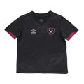 Black - Back - Umbro Childrens-Kids 24-25 West Ham United FC Away Kit