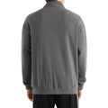 Irongate-Black - Back - Umbro Mens Panelled Quarter Zip Fleece Top