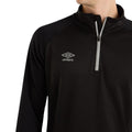 Black - Lifestyle - Umbro Mens Sportswear Quarter Zip Sweatshirt